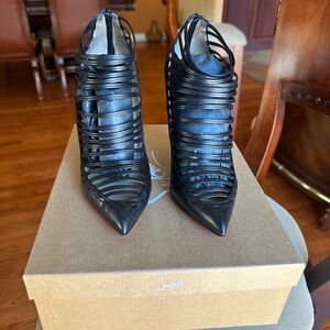 Christian Louboutin Black Strappy Heels